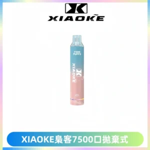 XIAOKE梟客7500Puffs跑馬燈拋棄式電子煙 可發光一次性